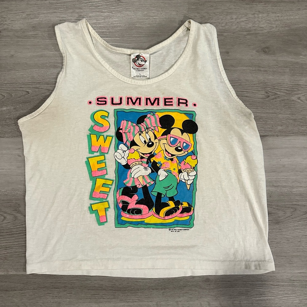 90’s Disney Summer Sweet White Tank